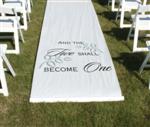 "Two Shall Become One" Aisle Runner